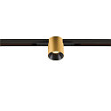 track spot FIXT-IT! round, built-in version, suitable for VDU workstation IP20, gold, black, lacquered dimmable