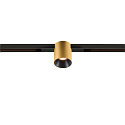 SLV track spot FIXT-IT! round, built-in version, suitable for VDU workstation IP20, gold, black, lacquered dimmable