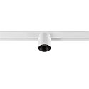 SLV track spot FIXT-IT! round, surface-mounted version, suitable for VDU workstation IP20, black, white, lacquered dimmable
