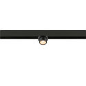 SLV track spot FIXT-IT! round, surface-mounted version, suitable for VDU workstation IP20, bronze, black, lacquered dimmable