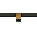 SLV track spot FIXT-IT! round, surface-mounted version, suitable for VDU workstation IP20, gold, black, lacquered dimmable