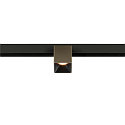SLV track spot FIXT-IT! round, surface-mounted version, suitable for VDU workstation IP20, bronze, black, lacquered dimmable