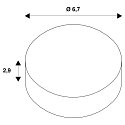 SLV decorative element FIXT-IT! round, black