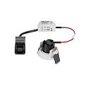 SLV ceiling recessed luminaire NEW TRIA� 45 round, suitable for VDU workstation IP20, white, lacquered 