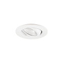SLV ceiling recessed luminaire NEW TRIA� 45 round, suitable for VDU workstation IP20, white, lacquered 