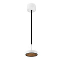 SLV pendant luminaire GRIP! FLAT IP20, black, white dimmable