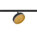 track spot GRIP! FLAT round IP20, gold, black, lacquered dimmable