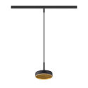 pendant luminaire GRIP! FLAT IP20, gold, black dimmable