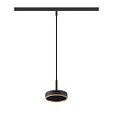 SLV pendant luminaire GRIP! FLAT IP20, gold, black dimmable