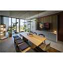 SLV pendant luminaire GRIP! FLAT IP20, gold, black dimmable