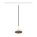 SLV pendant luminaire GRIP! FLAT IP20, black, white dimmable
