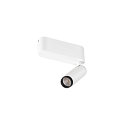 SLV ceiling luminaire GRIP!S SINGLE suitable for VDU workstation IP20, black, white, lacquered dimmable