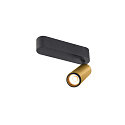 SLV ceiling luminaire GRIP!M SINGLE IP20, gold, black, lacquered dimmable