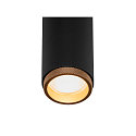 SLV ceiling recessed luminaire GRIP!M cylindrical IP20, gold, black, lacquered dimmable