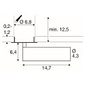 SLV ceiling recessed luminaire GRIP!M cylindrical IP20, bronze, black, lacquered dimmable