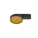 ceiling luminaire GRIP! FLAT IP20, gold, black, lacquered dimmable