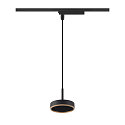 1-phase pendant luminaire GRIP! FLAT down, without shade, CCT Switch IP20, gold, black dimmable