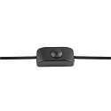 SLV floor lamp SUN FL round G9 IP20, black dimmable
