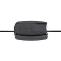 SLV table lamp SUN TL round G9 IP20, black dimmable