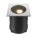 SLV floor recessed luminaire DASAR� XL DALI swivelling, square, asymmetrical, dimmable IP65/IP67, stainless steel dimmable