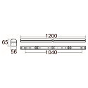 SLV light bar BATTEN P 1200 52 DALI DALI controllable, CCT Switch, multipower IP20