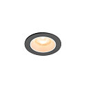 ceiling recessed luminaire NUMINOS� XS round, suitable for VDU workstation IP20, black, white, lacquered dimmable