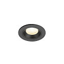 ceiling recessed luminaire NUMINOS� XS round, suitable for VDU workstation IP20, black, lacquered dimmable