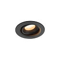 ceiling recessed luminaire NUMINOS� MOVE XS round, suitable for VDU workstation IP20, black, lacquered dimmable
