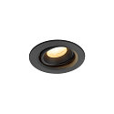ceiling recessed luminaire NUMINOS� MOVE XS round, suitable for VDU workstation IP20, black, lacquered dimmable