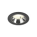 ceiling recessed luminaire NUMINOS� S suitable for VDU workstation IP20, chrome, black dimmable