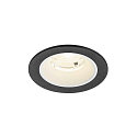 ceiling recessed luminaire NUMINOS� S round, suitable for VDU workstation IP20, black, white, lacquered dimmable