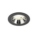 ceiling recessed luminaire NUMINOS� S suitable for VDU workstation IP20, chrome, black dimmable