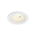 ceiling recessed luminaire NUMINOS� S round, suitable for VDU workstation IP20, white, lacquered dimmable