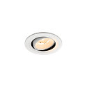 ceiling recessed luminaire NUMINOS� MOVE S round, suitable for VDU workstation IP20, white, lacquered dimmable