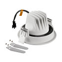 SLV ceiling recessed luminaire NUMINOS� MOVE S round, suitable for VDU workstation IP20, white, lacquered dimmable