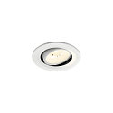 ceiling recessed luminaire NUMINOS� MOVE S round, suitable for VDU workstation IP20, white, lacquered dimmable