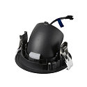 SLV ceiling recessed luminaire NUMINOS� GIMBLE M suitable for VDU workstation IP20, black, lacquered dimmable