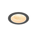 ceiling recessed luminaire NUMINOS� M round, suitable for VDU workstation IP20, black, white, lacquered dimmable