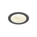 ceiling recessed luminaire NUMINOS� M round, suitable for VDU workstation IP20, black, white, lacquered dimmable
