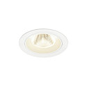 ceiling recessed luminaire NUMINOS� M round, suitable for VDU workstation IP20, white, lacquered dimmable