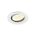 ceiling recessed luminaire NUMINOS� MOVE M round, suitable for VDU workstation IP20, white, lacquered dimmable