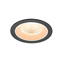 ceiling recessed luminaire NUMINOS� L round, suitable for VDU workstation IP20, black, white, lacquered dimmable