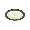 ceiling recessed luminaire NUMINOS� L round, suitable for VDU workstation IP20, black, white, lacquered dimmable