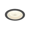 ceiling recessed luminaire NUMINOS� L round, suitable for VDU workstation IP20, black, white, lacquered dimmable