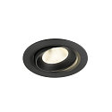 ceiling recessed luminaire NUMINOS� MOVE L round, suitable for VDU workstation IP20, black, lacquered dimmable