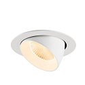 SLV ceiling recessed luminaire NUMINOS� GIMBLE XL suitable for VDU workstation IP20, white, lacquered dimmable