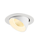 SLV ceiling recessed luminaire NUMINOS� GIMBLE XL suitable for VDU workstation IP20, white, lacquered dimmable