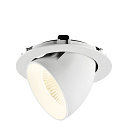 SLV ceiling recessed luminaire NUMINOS� GIMBLE XL suitable for VDU workstation IP20, white, lacquered dimmable