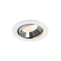 ceiling recessed luminaire NUMINOS� MOVE XL swivelling, suitable for VDU workstation IP20, chrome, white dimmable