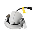 SLV ceiling recessed luminaire NUMINOS� GIMBLE XS round, suitable for VDU workstation IP20, white, lacquered dimmable